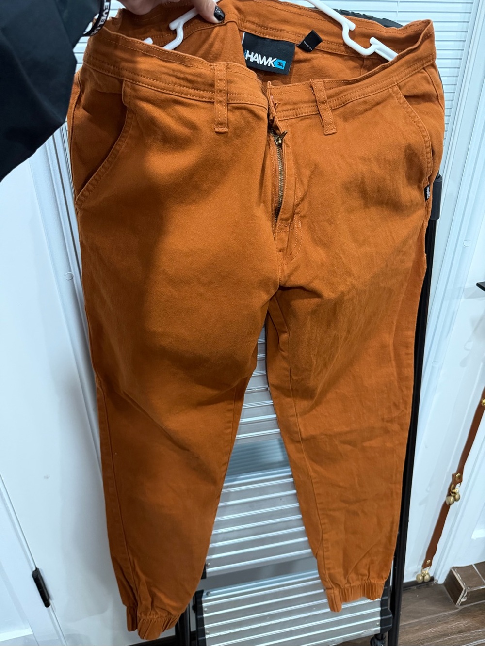 Tony Hawk Men's Rust Orange Jogger Pants